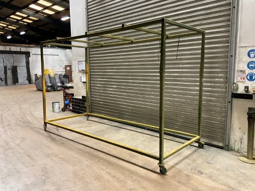 APPROX. 3850mm x 1500mm x 2400mm DOUBLE MOBILE DRYING RACK