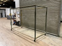 APPROX. 3100mm x 1300mm x 2140mm DOUBLE MOBILE DRYING RACK