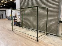 APPROX. 3750mm x 1300mm x 2140mm DOUBLE MOBILE DRYING RACK