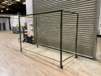 APPROX. 3750mm x 1300mm x 2140mm DOUBLE MOBILE DRYING RACK