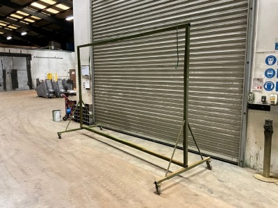 APPROX. 3750mm x 1390mm x 2450mm SINGLE MOBILE DRYING RACK