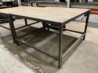 APPROX. 1500mm x 1500mm x 940mm METAL WORKBENCH - 2