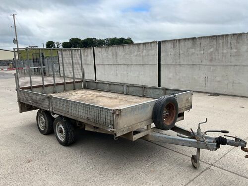 APPROX. 12ft X 6ft7" TWIN AXLE PLANT TRAILER