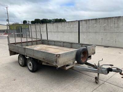 APPROX. 12ft X 6ft7" TWIN AXLE PLANT TRAILER