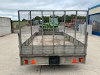 APPROX. 12ft X 6ft7" TWIN AXLE PLANT TRAILER - 7