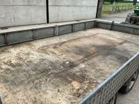 APPROX. 12ft X 6ft7" TWIN AXLE PLANT TRAILER - 9
