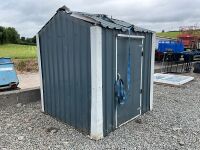 APPROX. 7ft X 7ft X 8ft STEEL FRAME GARDEN SHED - 2