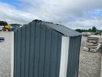 APPROX. 7ft X 7ft X 8ft STEEL FRAME GARDEN SHED - 5
