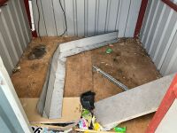 APPROX. 7ft X 7ft X 8ft STEEL FRAME GARDEN SHED - 7
