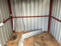 APPROX. 7ft X 7ft X 8ft STEEL FRAME GARDEN SHED - 8