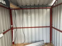 APPROX. 7ft X 7ft X 8ft STEEL FRAME GARDEN SHED - 9