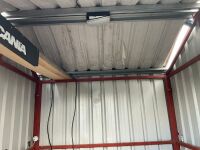 APPROX. 7ft X 7ft X 8ft STEEL FRAME GARDEN SHED - 10