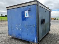 APPROX. 10ft X 12ft STEEL CLAD SINGLE ROOM CABIN   - 7