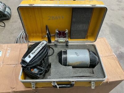 PIPE LASER LEVEL, REMOTE LINE & CASE