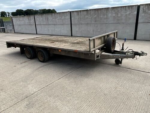IFOR WILLIAMS LM167G 16ft x 7ft 3500KGS TWIN AXLE FLATBED TRAILER