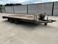 IFOR WILLIAMS LM167G 16ft x 7ft 3500KGS TWIN AXLE FLATBED TRAILER