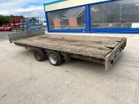 IFOR WILLIAMS LM167G 16ft x 7ft 3500KGS TWIN AXLE FLATBED TRAILER - 9