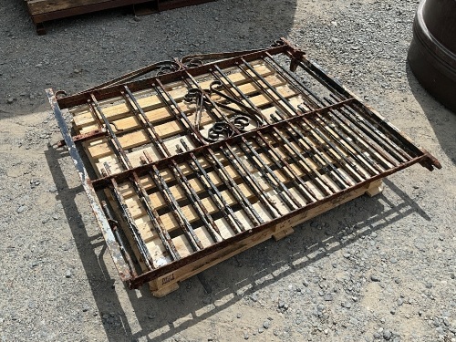 2No. APPROX 4.6ft METAL GATES