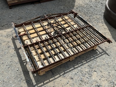 2No. APPROX 4.6ft METAL GATES