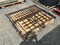 2No. APPROX 4.6ft METAL GATES - 3