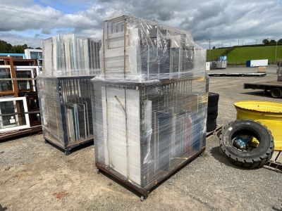 METAL STILLAGE TO INC. ASSORTED DOOR PANELS