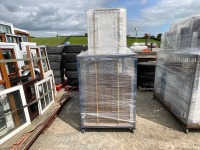 METAL STILLAGE TO INC. ASSORTED DOOR PANELS - 3