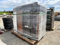 METAL STILLAGE TO INC. ASSORTED PVC DOOR PANELS - 2