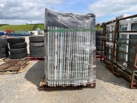METAL STILLAGE TO INC. ASSORTED PVC DOOR PANELS - 3