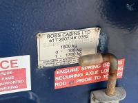 APPROX 12ft x 7ft BOSS CABINS SINGLE AXLE ANTI VANDAL WELFARE UNIT - 13