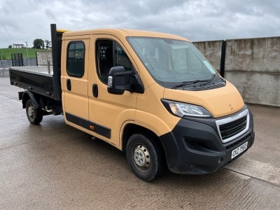 PEUGEOT BOXER 335 L3 2.2 BLUE HDI CREW CAB DROPSIDE 165