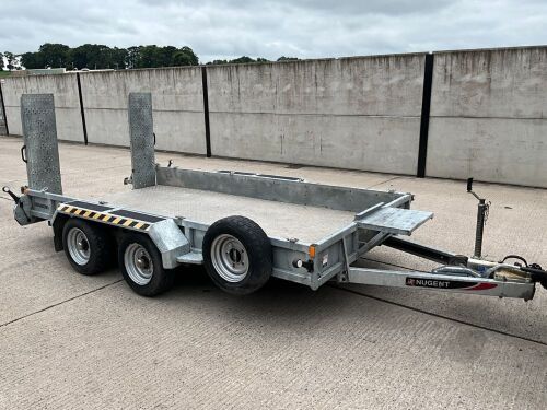 NUGENT 12ft 8" X 6ft7" 3.5 TON TWIN AXLE PLANT TRAILER