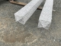 2No. UNUSED SILVER GRANITE POSTS 2000mm x 150mm x 150mm - 6