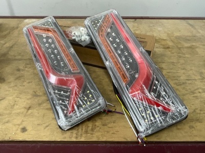 UNUSED REAR TRAILER TAIL LIGHTS