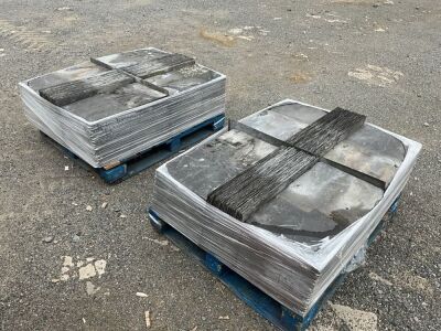2No. PALLETS TO INC. APPROX. 740No. 24x14 BANGOR BLUE SLATES
