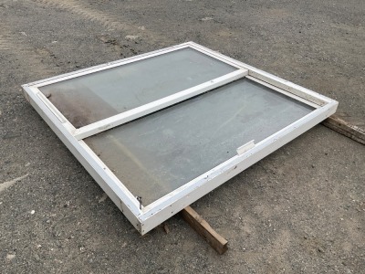 APPROX. 2015mm X 2130mm PVC PATIO SLIDING DOOR
