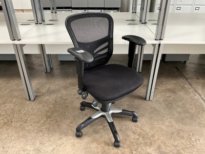 ERGONOMIC MESH 3 LEVER OPERATOR CHAIR WITH ADJUSTABLE ARMS