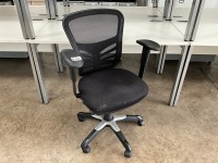 ERGONOMIC MESH 3 LEVER OPERATOR CHAIR WITH ADJUSTABLE ARMS