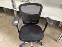 ERGONOMIC MESH 3 LEVER OPERATOR CHAIR WITH ADJUSTABLE ARMS - 2
