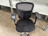 ERGONOMIC MESH 3 LEVER OPERATOR CHAIR WITH ADJUSTABLE ARMS - 2
