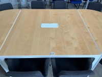 10 SEATER MEETING TABLE & CHAIRS - 6