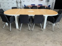 10 SEATER MEETING TABLE & CHAIRS - 7