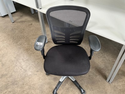 ERGONOMIC MESH 3 LEVER OPERATOR CHAIR WITH ADJUSTABLE ARMS