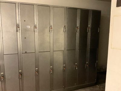 2No. 6 COMPARTMENT METAL LOCKERS