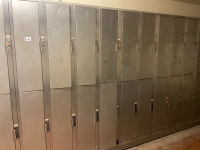 3No. 6 COMPARTMENT METAL LOCKERS