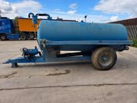 APPROX. 1000 GALLON SINGLE AXLE WATER BOWSER - 9