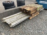 APPROX. 120m OF 4" D-RAIL & 13No. 1800mm 5" POSTS - 3
