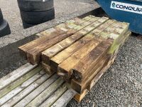 APPROX. 120m OF 4" D-RAIL & 13No. 1800mm 5" POSTS - 4