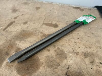 2No. ASSPRTED HITACHI 400mm SDS CHISELS
