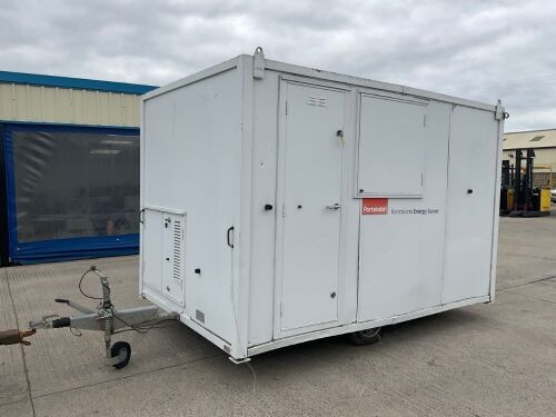 PORTAKABIN APPROX. 11ft 8" X 7ft 6" SINGLE AXLE TOWABLE WELFARE UNIT