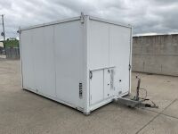 PORTAKABIN APPROX. 11ft 8" X 7ft 6" SINGLE AXLE TOWABLE WELFARE UNIT - 35